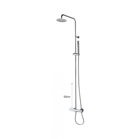 Xellanz Caralda Eco thermostatische regendoucheset opbouw chroom SW96048