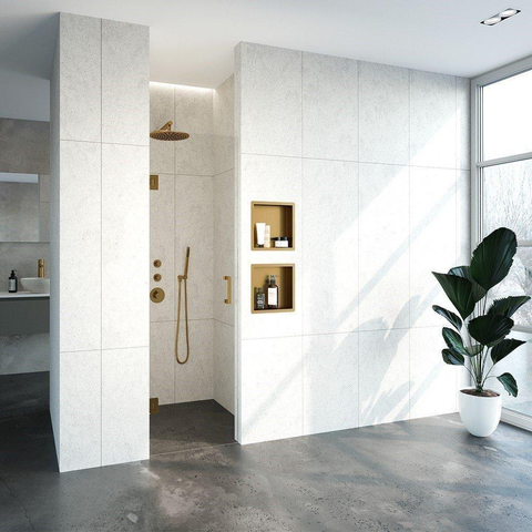 BRAUER Void porte de douche - 60x200cm - porte pivotante - doré brossé SW638601