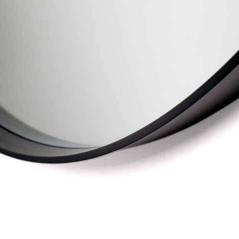 Saniclass Exclusive Line Miroir rond 100cm cadre noir mat SW209335