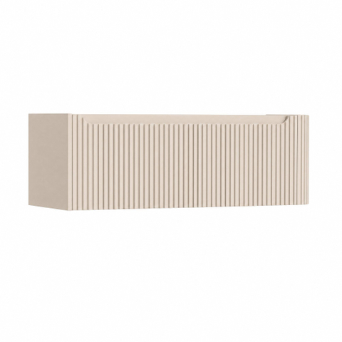 H&R Badmeubelen Juice Meuble sous lavabo - 120x45x40cm - coin droit arrondi - 1 tiroir - poignée intégrée - Merino SW1489762