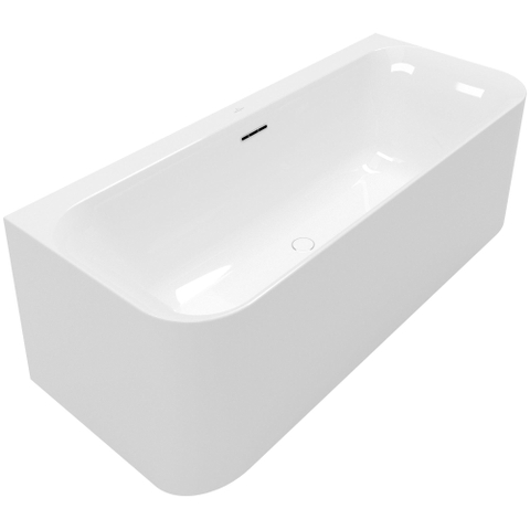Villeroy & Boch Loop & Friends half - vrijstaand bad - 180x80cm Acryl - glans wit SW762352