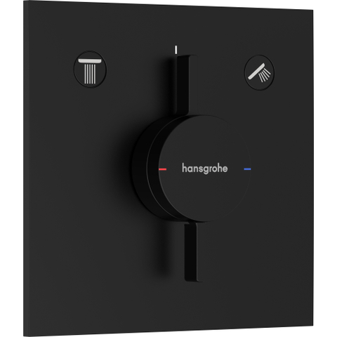Hansgrohe DuoTurn E Inbouw mengkraan - voor 2 functies - mat zwart SW918753