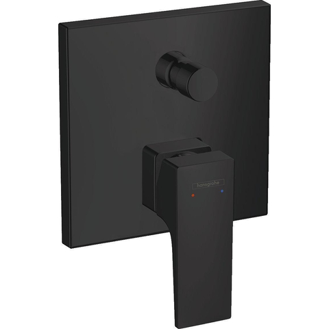 Hansgrohe Metropol 1 greeps badmengkraan - afbouwdeel - met rechte greep en zekerheidsco - met - mat zwart SW358677