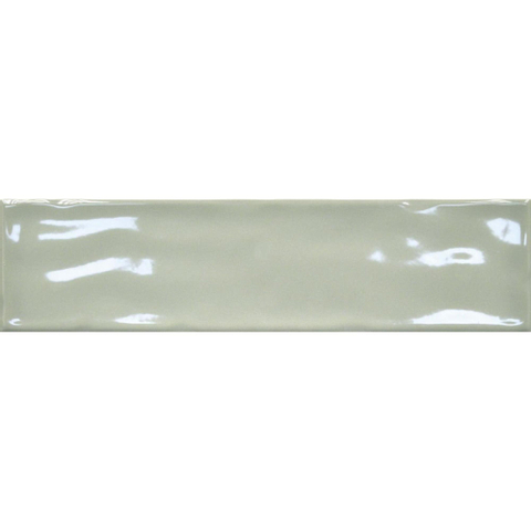 Terravito Corvato wandtegel - 7.5x30cm - 8.5mm - Rechthoek - Overig - glans groen SW638564