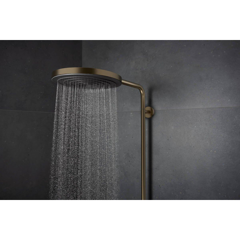 Hansgrohe Pulsify S Puro Thermostatische Regendoucheset - 26cm - ronde hoofddouche - staaf - handdouche - thermostaat - geborsteld brons SW1151847