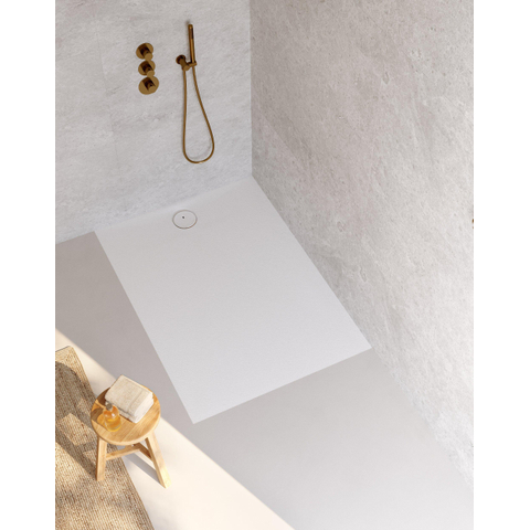 Riho Nuvia Douchevloer - 120x100cm - antibacterieel - purite - white matt SW1585155