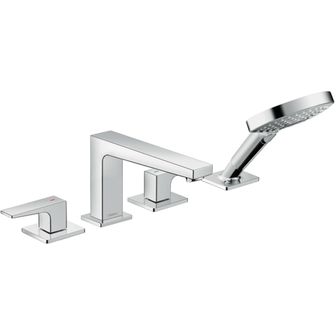 Hansgrohe Metropol 4-gats badrandcombinatie - hoogglans chroom SW99986