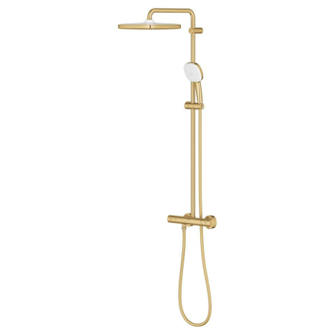 GROHE Tempesta 250 Cube doucheset - 8.0 l/min - geborsteld cool sunrise (goud) SW1587936