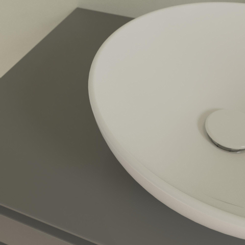 Villeroy & Boch Loop & friends vasque à poser - 38cm - ronde sans trop-plein CeramicPlus stone white SW644126
