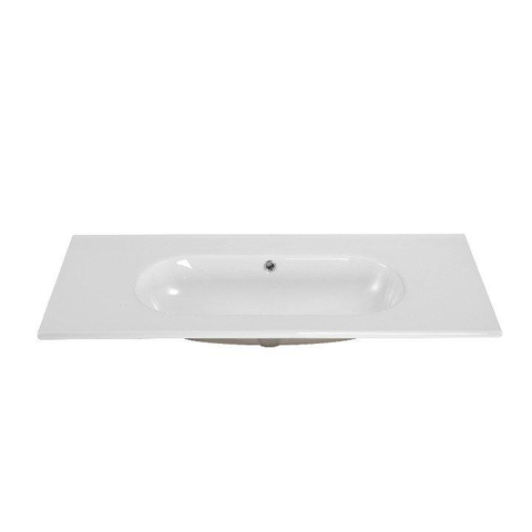 Saniclass Chaci Lavabo - 100x46x14cm - sans trous de robinet - céramique - blanc SW1234849
