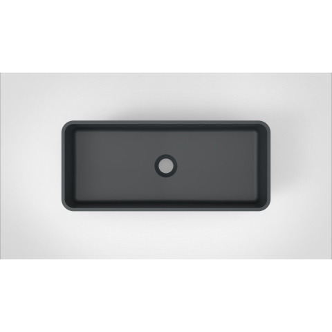Arcqua Case waskom rechthoek 60x26cm mat antraciet SW767307