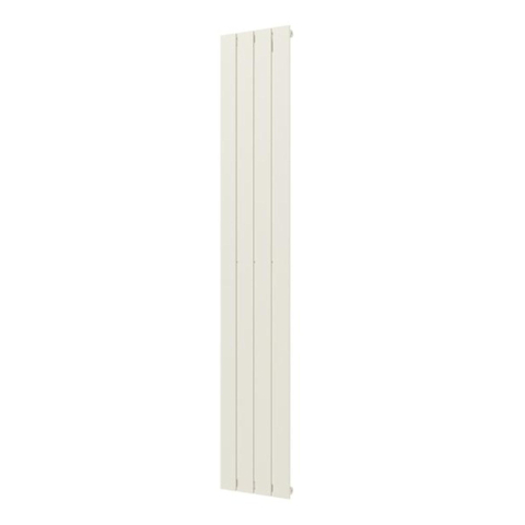Plieger Cavallino Retto designradiator verticaal enkel middenaansluiting 1800x298mm 614W wit structuur 7252959