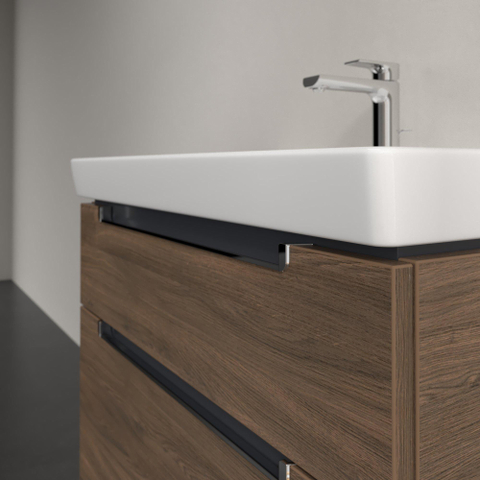Villeroy & Boch Subway 2.0 wastafelonderkast - 78.7x59cm - 2 lades - Arizona Oak (mat hout) SW479948