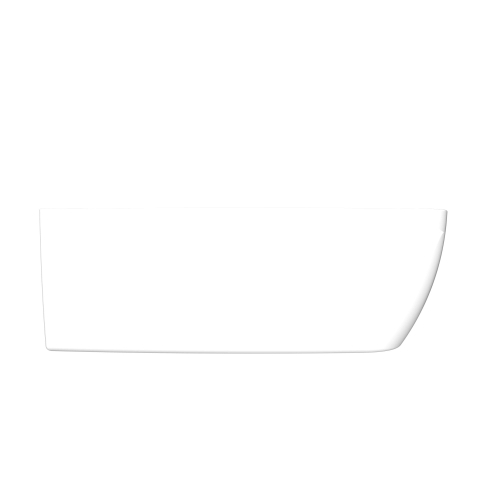 Arcqua Tira baignoire semi-autoportante - 170x80cm - angle gauche - acrylique - blanc brillant SW1467734