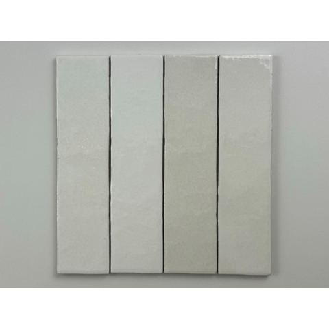 ÉCHANTILLON Terravito Mellina Carrelage mural en céramique - 6x24.6cm - 8mm - Blanc SW1441120