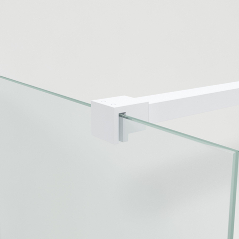 Saniclass Bellini inloopdouche 60x200cm helder glas mat wit SHOWROOMMODEL SHOW26458