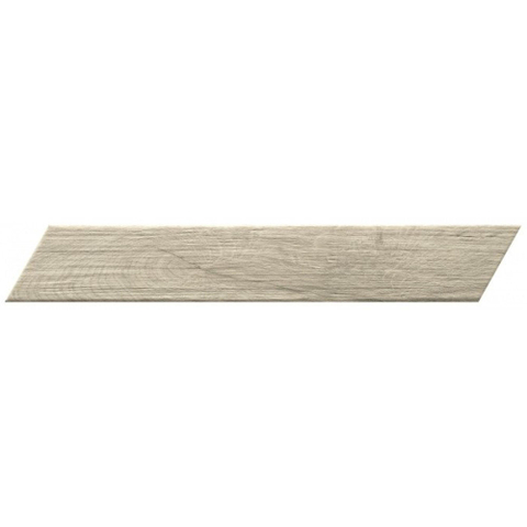 ÉCHANTILLON Terravito Elmare carreau mural et de sol - 7.5x45cm - 9mm - Rectangulaire - Aspect bois - Silver Chevron Mat SW735979