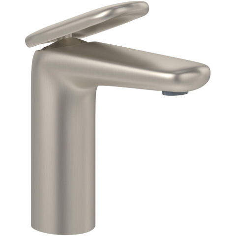 Villeroy & Boch Antao 1 greeps wastafelkraan - 140mm - met push open afvoergarnituur - Brushed Nickel (rvs) SW974161