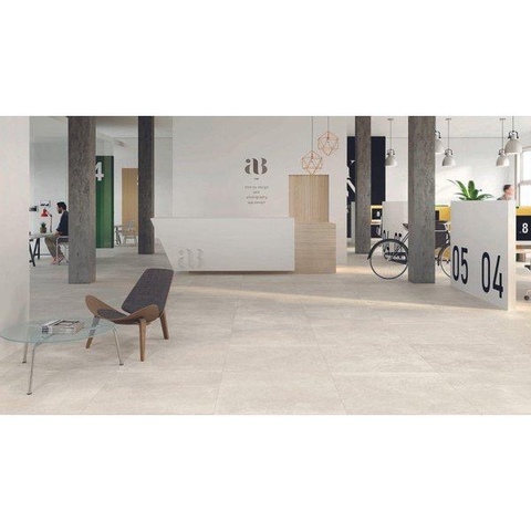 ÉCHANTILLON Ceralto Colorker Kainos Carrelage sol et mur 90x90cm 10.7mm rectifié R10 grès cérame Bone SW912195