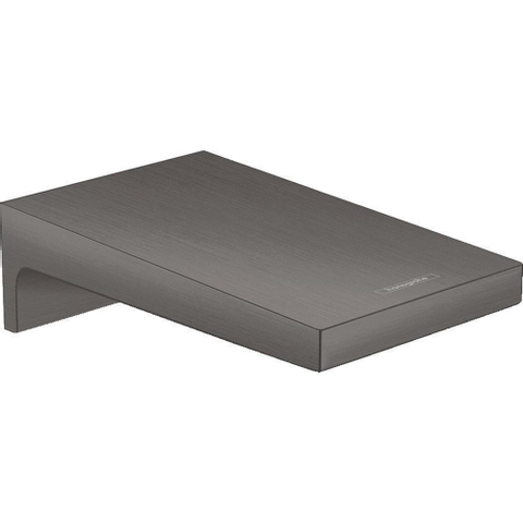 Hansgrohe Metropol Baduitloop breed - wandmontage - voorsprong uitloop 18.5cm - hoogglans zwart chroom SW358681
