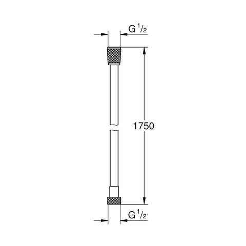 GROHE Silverflex Doucheslang - 175cm - glad - cool sunrise SW98832