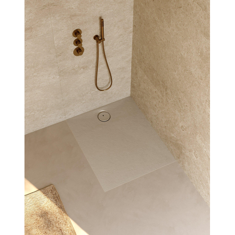 Riho Nuvia Receveur de douche - 100x80cm - antibactérien - purite - gris galet SW1585119