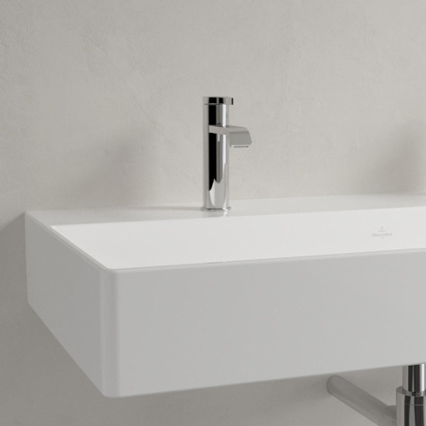 Villeroy & Boch memento 2.0 wastafel onderzijde - geslepen - 100x47cm - zonder overloop - 2 kraangaten CeramicPlus - White Alpine (glans wit) SW358449