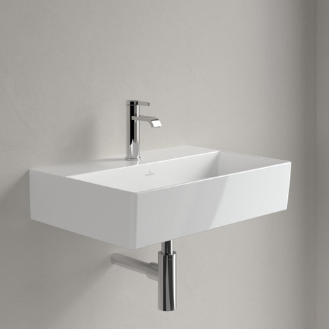 Villeroy & Boch Memento 2.0 lavabo - dessous meulé 60x42cm - sans trop-plein 1 trou de robinet ceramic+ blanc SW358436