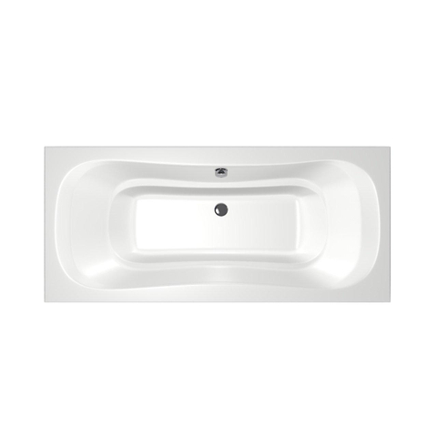 Xenz Nassau Baignoire duo - 200x90x52 - bonde au milieu - acrylique - blanc SW103300