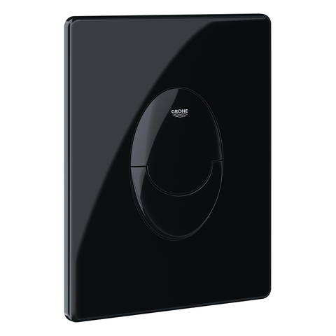 GROHE Start plaque de commande - 15.6x19.7cm - double chasse - noir brillant SW924870