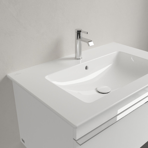 Villeroy & Boch venticello meubelwastafel - 80x50cm - met kraangat - met overloop - White Alpine (glans wit) 1025138