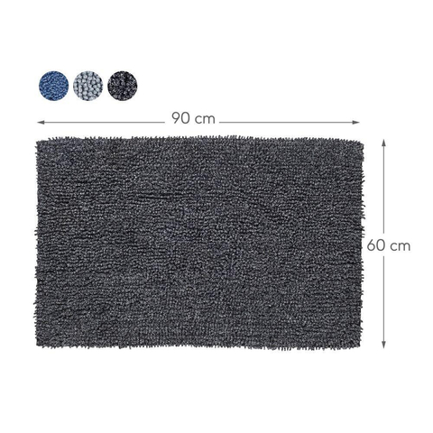 Sealskin Misto Tapis de bain 2.5x60x90cm chenille noir SW71618