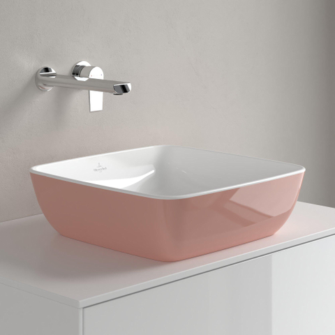 Villeroy & Boch Artis opzet wastafel 41cm zonder kraangat c-plus powder SHOWROOMMODEL SHOW24488
