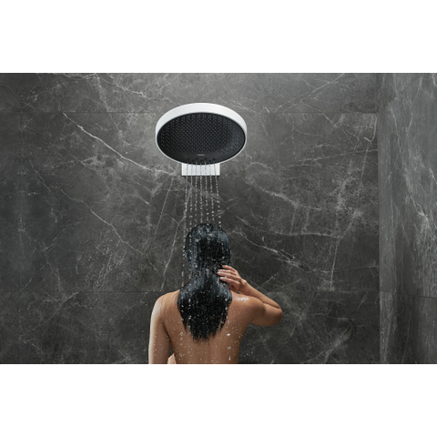 Hansgrohe RainFinity PowderRain - hoofddouche 360 - 3jet - met douchearm 10-30° verticaal kantelbaar - diameter 36cm - mat wit SW358868
