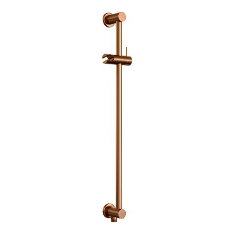 Brauer Copper Edition Regendoucheset inbouw - hoofddouche 30cm - plafondarm 20cm - 3 gladde knoppen - handdouche staaf 1 stand - PVD - geborsteld koper SW374511