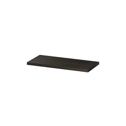 INK Topdeck Plan vasque - 100x45x3.5cm - pour meuble bas - MFC Chêne intense SW439553