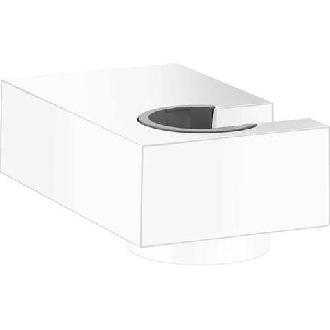 Hansgrohe Porter E wandhouder metaal - met vaste bevestigingspositie - mat wit SW297587