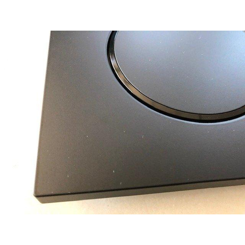 Geberit Sigma20 plaque de commande - DualFlush - pour toilette - 24.6x16.4cm - noir mat - DESTOCKAGE OUT8876