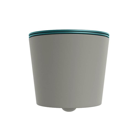 Mondiaz LAVIE hangtoilet – spoelrandloos – 36 x 53 cm – met softclose zitting – Smoke (lichtbruin), zitting Smag (groen) SW1208721