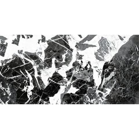Ceralto Marvella Marble Vloertegel - 60X120 - 6.5mm - mat - zwart SW1578870