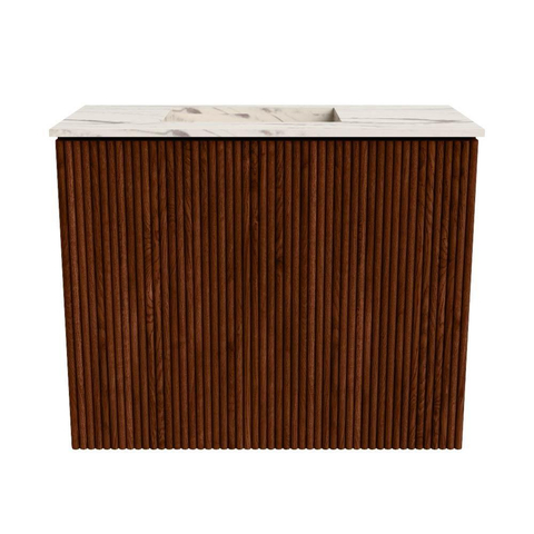 Mondiaz JOYA-DLUX Meuble de toilette 50cm - couleur Ruby - Vasque FAYE position Gauche Sans trou de robinet couleur Nata SW1425442