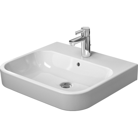 Duravit Happy D.2 Meubelwastafel - 60x50.5cm - met 1 kraangat - met overloop - wit SW223290