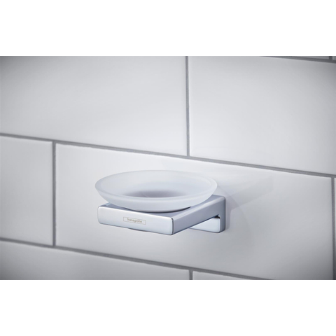 Hansgrohe AddStoris Q zeephouder - met schaal - hoogglans chroom SW651388