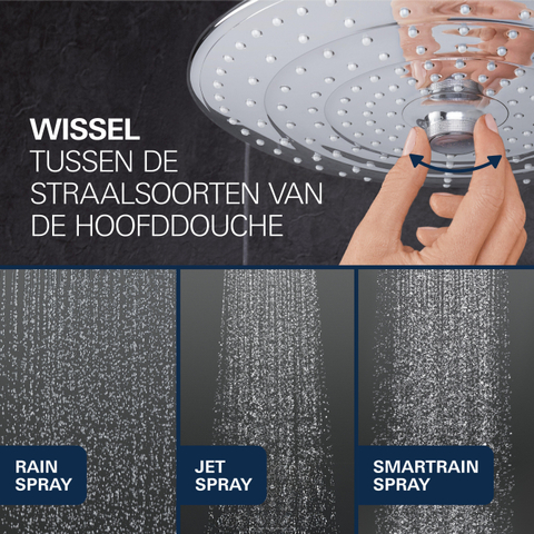 GROHE Vitalio Joy 260 regendoucheset - thermostaat - chroom SW1601494
