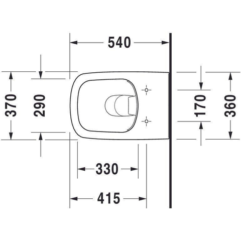 Duravit Durastyle Wandclosetpack - met wandcloset - diepspoel - rimless - met verdekte bevestiging - 37x54cm - met wondergliss m - spoelrandloos - softclose - wit SW358499