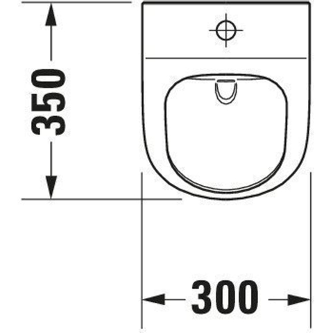 Duravit Me by starck Urinoir - spoelrandloos - met boveninlaat - zonder vlieg - inclusief bevestiging afvoer horizontaal/verticaal - rimless - wit SW84212