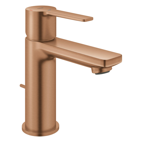 GROHE Lineare New wastafelkraan - xs-size - met waste - geborsteld warm sunset (koper) SW1477588