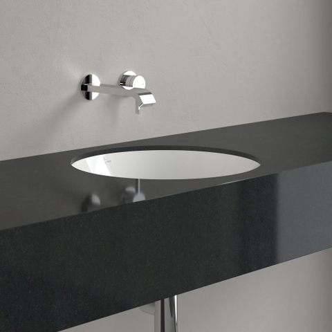 Villeroy & Boch Architectura onderbouwwastafel - 45x45cm - zonder kraangat - met overloop - White Alpine (glans wit) SW762358