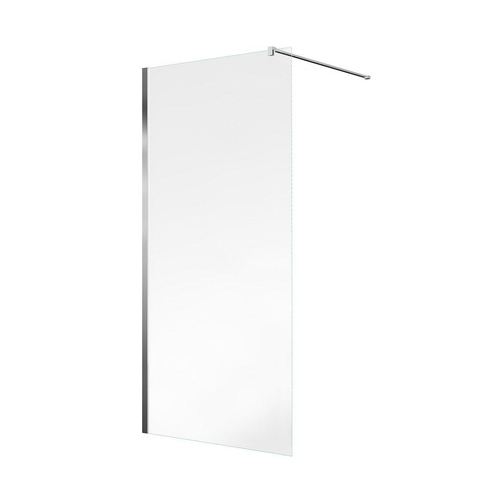 FugaFlow Eccelente Douche à l'italienne en verre - 80x200cm - verre clair - chrome SW1468454