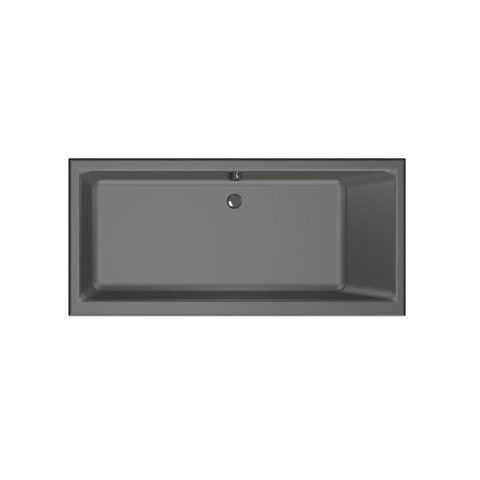 Xenz Kristal Baignoire - 160x75x48 - bonde centrale - acrylique - anthracite SW378411